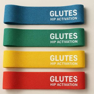 4 Mini Loop Exercise Bands for Glute and Hip Activation Training