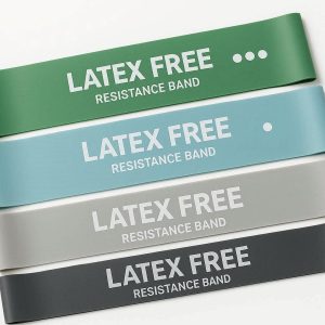 6 Latex Free Resistance Bands Set for Sensitive Skin and Allergies